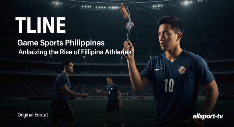 Montage of Filipino athletes representing boxing, tennis, and sepak takraw under the Philippine flag.
