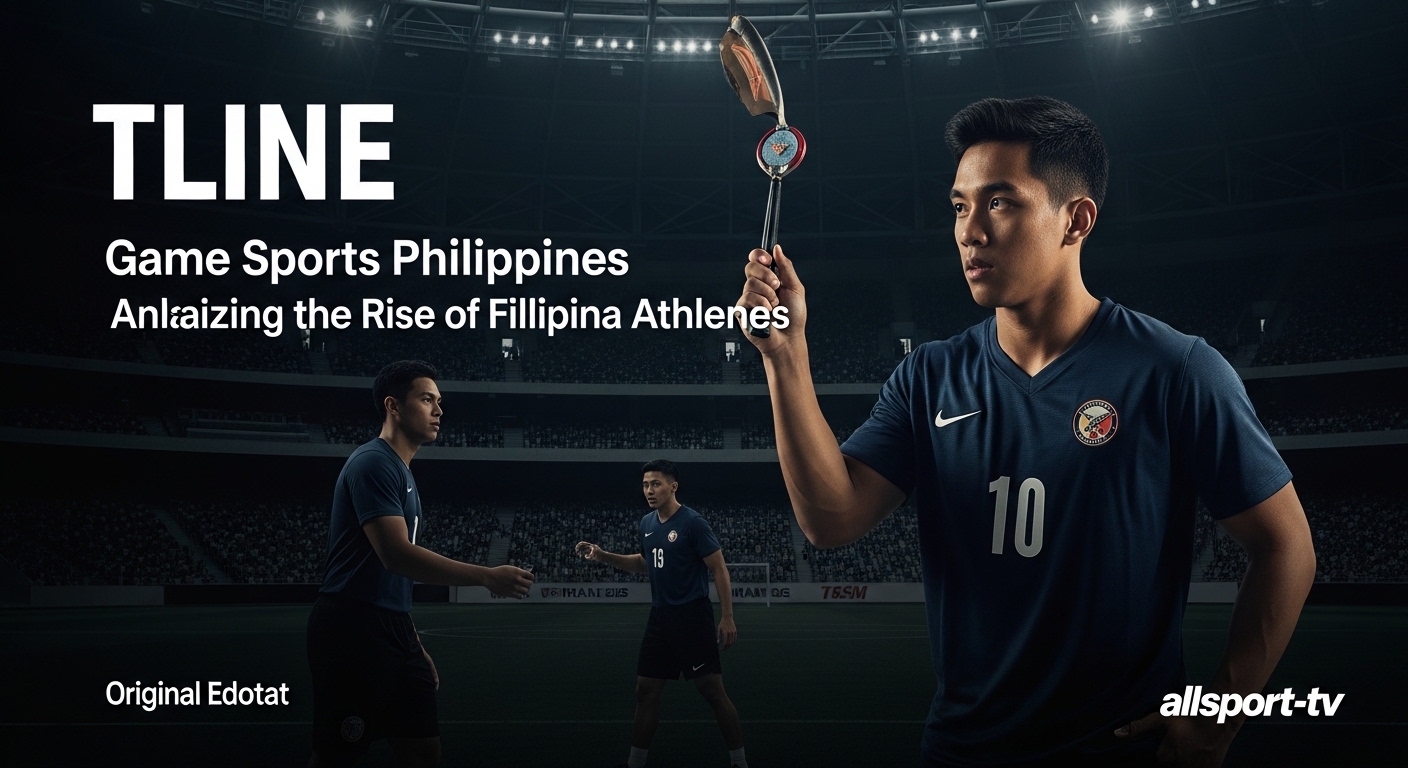 Montage of Filipino athletes representing boxing, tennis, and sepak takraw under the Philippine flag.