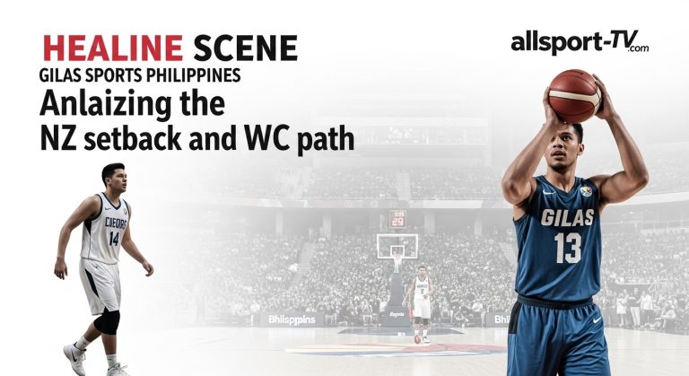 Gilas Pilipinas vs New Zealand in a home qualifier, players in action on the court.