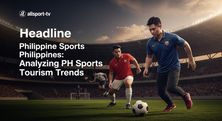 Panoramic collage of Philippine sports scenes symbolizing tourism and national pride.