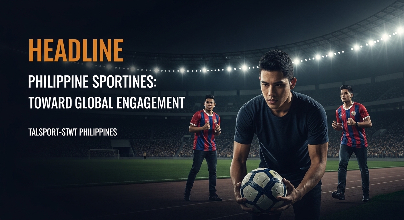 Fans celebrate Philippine sports with diverse scenes including golf, basketball, and national banners in bright stadium