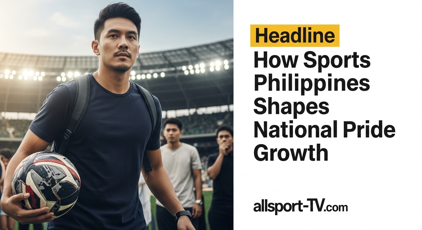 Filipino sports fans at a stadium with a broadcast crew capturing a live game.