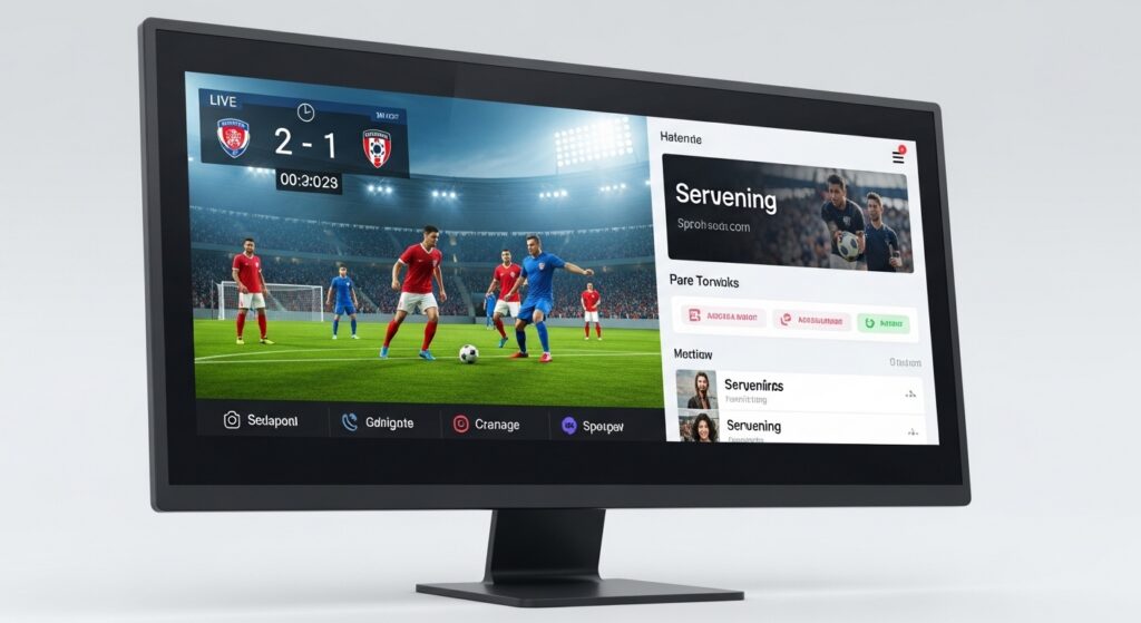 sports streaming platform interface