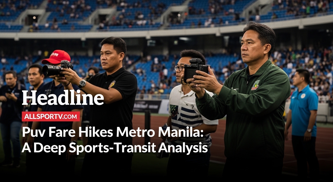 Manila sports fans traveling to a game amid public transport fare changes.